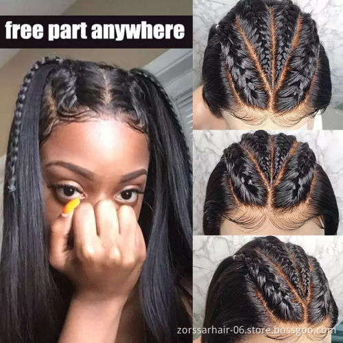 Wholesale Hd Transparent Lace Raw Mink Indian Virgin Hair Wigs Human Hair Lace Front Cuticle Aligned Human Hair Lace Front Wig